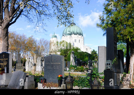 Wien, Wien, Zentralfriedhof; Dr.-Karl-Lueger-Gedächtniskirche, 11., Wien, Österreich Stockfoto