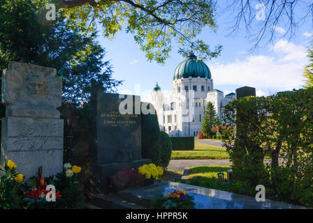 Wien, Wien, Zentralfriedhof; Dr.-Karl-Lueger-Gedächtniskirche, 11., Wien, Österreich Stockfoto