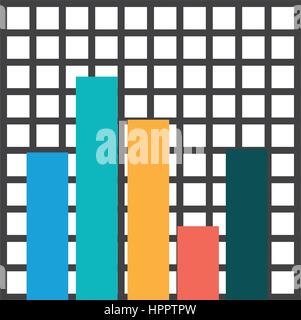 Statistik-Grafik-Bericht Stock Vektor