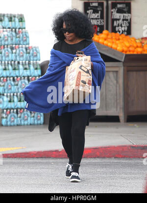 Diana Ross verlässt Bristol Farms in Beverly Hills, Kalifornien Featuring: Diana Ross Where: Los Angeles, California, Vereinigte Staaten von Amerika bei: 23. Januar 2017 Credit: WENN.com Stockfoto