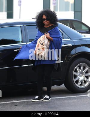 Diana Ross verlässt Bristol Farms in Beverly Hills, Kalifornien Featuring: Diana Ross Where: Los Angeles, California, Vereinigte Staaten von Amerika bei: 23. Januar 2017 Credit: WENN.com Stockfoto