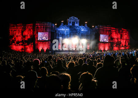 The Lion's Den Stage beim Boomtown Festival, England, Großbritannien Stockfoto