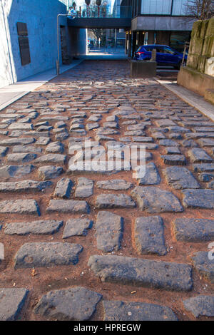 Europa, Deutschland, Köln, alten römischen Hafen-Straße in der Nähe der Kathedrale. Stockfoto