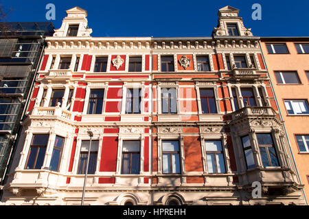 Europa, Deutschland, Nordrhein-Westfalen, Köln, Häuser an der Adolf-Fischer-Straße/Hansaplatz. Stockfoto