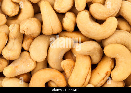 Cashew-Nüssen Textur Stockfoto