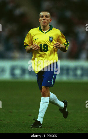 JUNINHO Brasilien & ATHLETICO MADRID 13. Januar 1998 Stockfotografie
