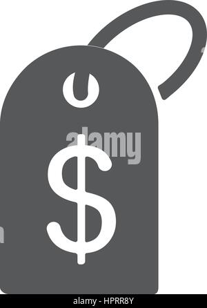 Preisschild-Symbol. Vektor-Stil ist flach Wahrzeichen Stock Vektor