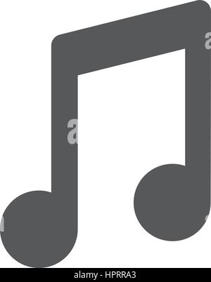 Musik Hinweis Icon Vektor Stock Vektor