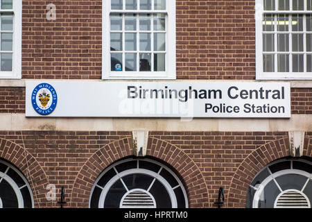 Zentralen Polizeistation Birmingham, Birmingham, UK Stockfoto