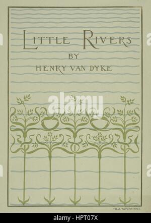 Plakat Werbung für ein Buch mit dem Titel kleine Flüsse von Henry Van Dyke, 1903. Von der New York Public Library. Stockfoto