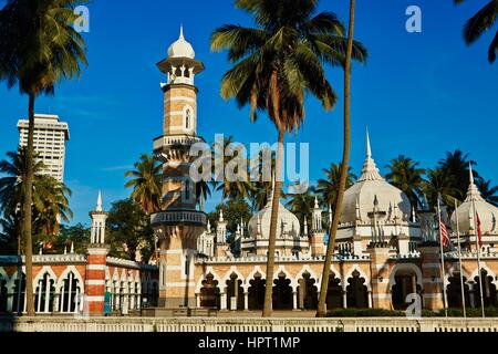 Moschee Masjid Jamek in Kuala Lumpur, Malaysia Stockfoto