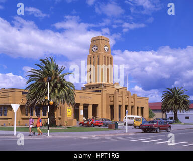 Kammern Rathauses, Palmerston Street, Westport, West Coast, Südinsel, Neuseeland Stockfoto