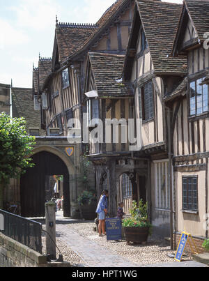 16. Jahrhundert Lord Leycester Hospital, High Street, Warwick, Warwickshire, England, Vereinigtes Königreich Stockfoto