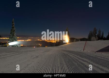 Skipiste in Poiana Brasov Stockfoto