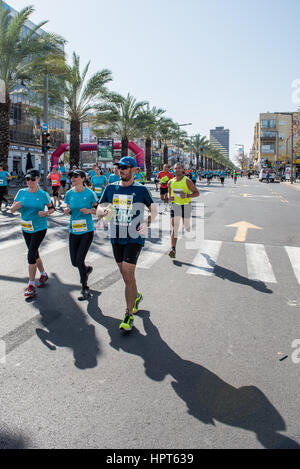 Tel Aviv-Yafo, Israel. 24. Februar 2017. 2017 tel Aviv Samsung Marathon, Israel Credit: Michael Jacobs/Alamy Live-Nachrichten Stockfoto