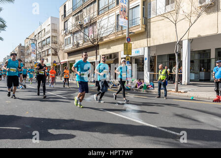 Tel Aviv-Yafo, Israel. 24. Februar 2017. 2017 tel Aviv Samsung Marathon, Israel Credit: Michael Jacobs/Alamy Live-Nachrichten Stockfoto