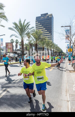 Tel Aviv-Yafo, Israel. 24. Februar 2017. 2017 tel Aviv Samsung Marathon, Israel Credit: Michael Jacobs/Alamy Live-Nachrichten Stockfoto