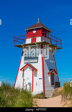 Leuchtturm von Covehead Hafen, Sankt-Lorenz-Golf, Prince Edwards Island National Park, Provinz Prince Edward Island, Kanada Stockfoto