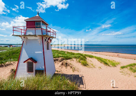 Leuchtturm von Covehead Hafen, Sankt-Lorenz-Golf, Prince Edwards Island National Park, Provinz Prince Edward Island, Kanada Stockfoto