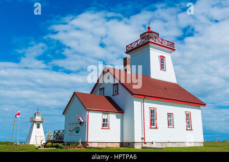 Holz-Inseln Leuchtturm, Holz Inseln Provincial Park, Provinz Prince Edward Island, Canada Stockfoto