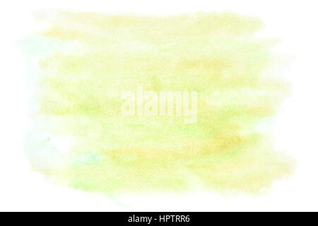 Hellgrünen abstrakte Aquarell Hintergrund Stockfoto