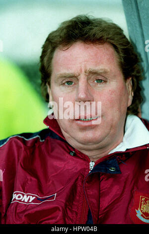 HARRY REDKNAPP WEST HAM UTD FC MANAGER 26. Januar 1998 Stockfoto