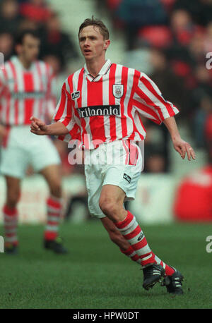 KEVIN KEEN STOKE CITY FC 2. Februar 1998 Stockfoto