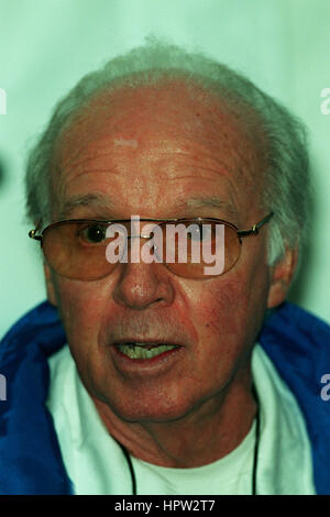 MARIO ZAGALLO brasilianischer FUßBALLTRAINER 18. Februar 1998 Stockfoto