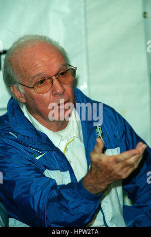 MARIO ZAGALLO brasilianischer FUßBALLTRAINER 18. Februar 1998 Stockfoto