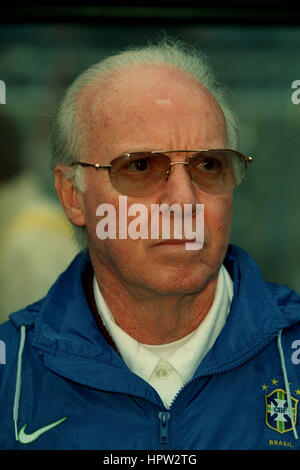 MARIO ZAGALLO brasilianischer FUßBALLTRAINER 18. Februar 1998 Stockfoto