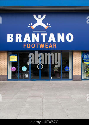 Brantano Schuhe UK Limited, speichert Einzelhandel spezialisiert auf Schuhe für Männer, Frauen und Kinder, im Besitz von Macintosh Retail Group Stockfoto