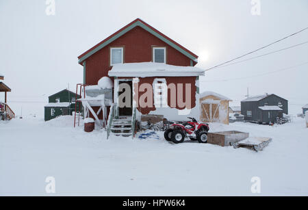 Haus am Nordpol Stockfoto