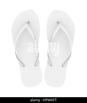 Flip-flops Sandale Isolatedwhite Stockfoto