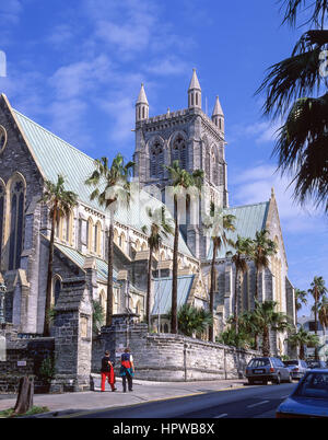 Die Kathedrale der Heiligen Dreifaltigkeit, Kirche Street, Hamilton, Pembroke Parish, Bermuda Stockfoto