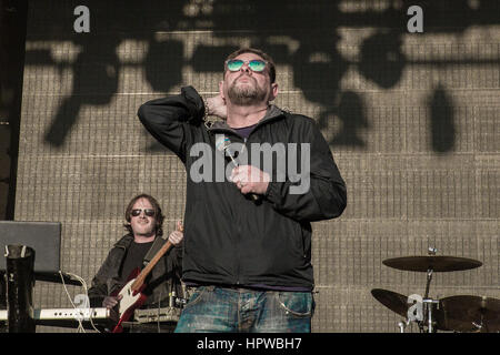 Shaun Ryder - Black Grape, Die Live Beim Festival Nr. 6 Auftreten Portmeirion Wales September 2015 Stockfoto