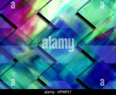 nahtlose gemalten Colorfull Hintergrund, abstrakten Hintergrund Tapetendesign, geometrische Auge illusion Stockfoto