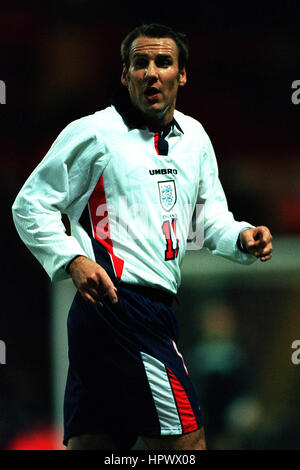 PAUL MERSON ENGLAND & ASTON VILLA FC 18. November 1998 Stockfoto