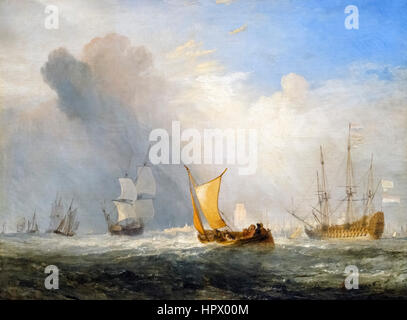 JMW Turner "Rotterdam Ferry Boat", Öl auf Leinwand, 1833 Stockfoto