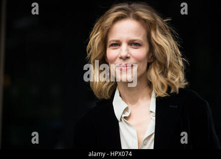 Rom, Italien. 24. Februar 2017. Sonia Bergamasco besucht den Fototermin der italienischen Fiktion "Il Commissario Montalbano" Credit: Andrea Bracaglia/Pacific Press/Alamy Live News Stockfoto