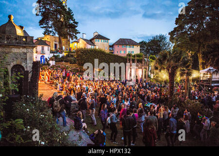 Festival No6 Massen Portmeirion Wales September 2015 Stockfoto