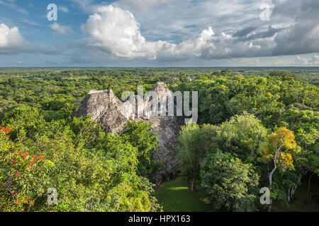 Ruinen von Becan, Yucatan, Mexiko Stockfoto