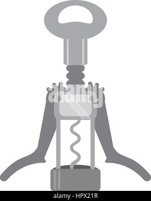 Kork-Schraube-Weingut-tool Stock Vektor