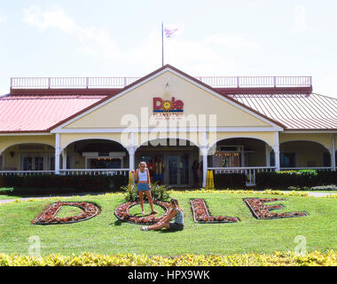 Dole Plantation, Kamehameha Hwy, Wahiawa, Oahu, Hawaii, Vereinigte Staaten von Amerika Stockfoto