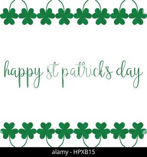 Grußkarte auf st. patricks day Stock Vektor