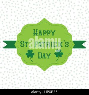 Grußkarte auf st. patricks day Stock Vektor
