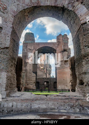 Caracalla-Thermen im antiken Rom, Italien Stockfoto