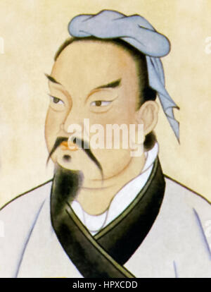 Sun Tzu (Sunzi) (ca. 544-496BC), chinesischer general und Philosoph beste erinnerte sich als Autor von "The Art of War" im 5. Jahrhundert v. Chr. über militärische Strategie und Taktik. Stockfoto