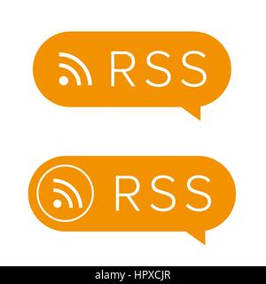 RSS-feed-Symbol Zeichen Stock Vektor