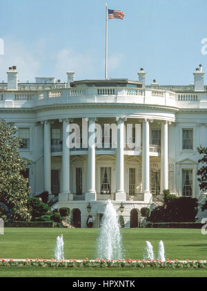Das weiße Haus, Pennsylvania Avenue, Washington DC, Vereinigte Staaten von Amerika Stockfoto