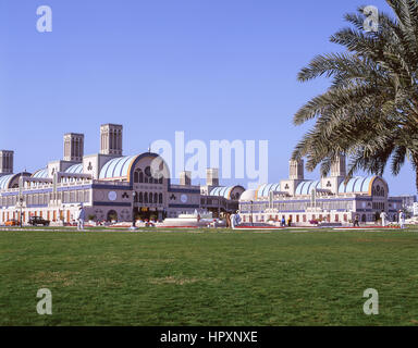 Der Souq Al-Markazi, Al Rolla Square, Sharjah, Vereinigte Arabische Emirate Stockfoto